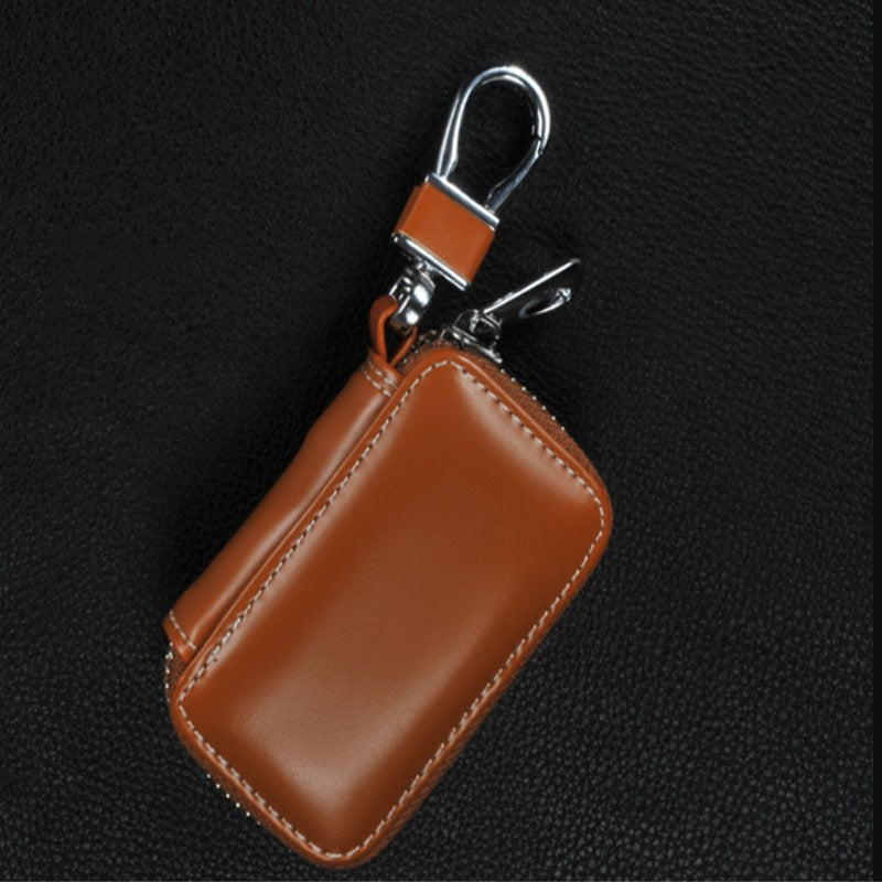 Motors Simple Zipper Key Cover Special Car Metal Car Logo Waist Trailer Key Bag